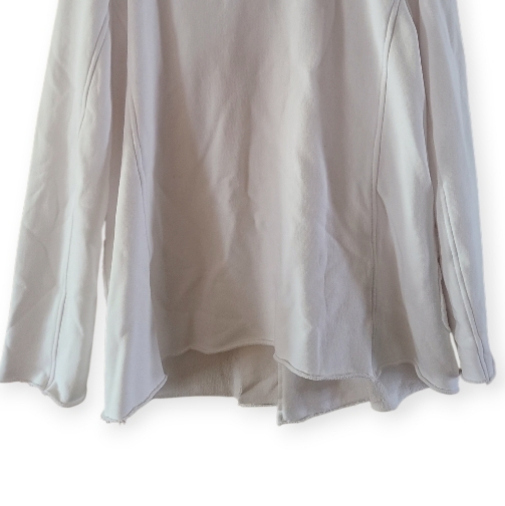 Frank & Eileen Belfast Triple Fleece Sweatshirt Peacoat  White Jacket - Picture 14 of 17